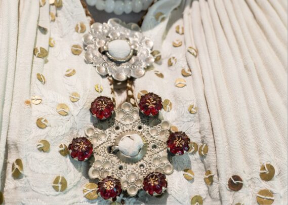 Woman's costume from Peetri parish, mid-19th century