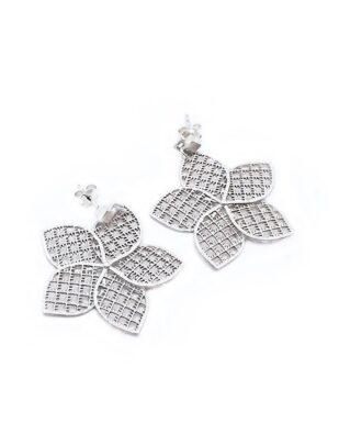 Hõbedast kõrvarõngad "Flower"