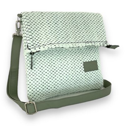 Kootud mündiroheline minikott