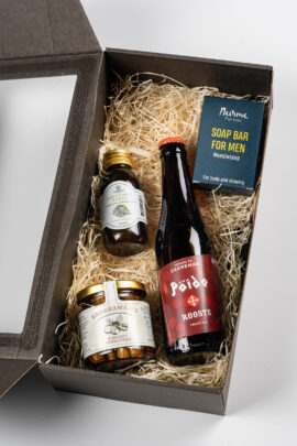 Õlu, kadakasiirup, krehvtine kaste ja meesteseep