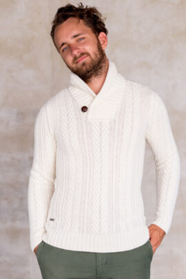 Valge kampsun "Kala Jyri" M