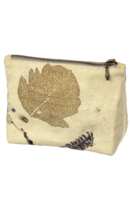 Taimetrükis väike linane kott
