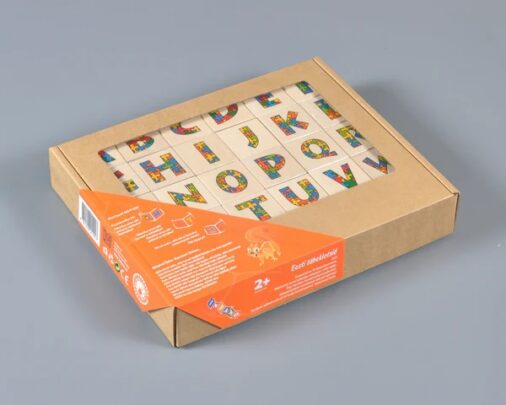 Puidust klotsid tähtedega - eesti tähestik