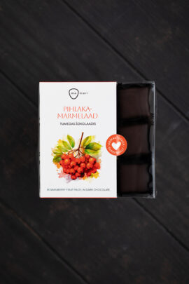 Pihlakamarmelaad tumedas šokolaadis