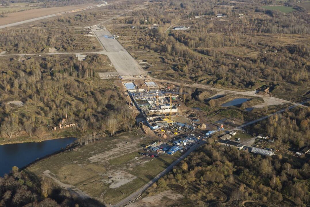 Eesti Rahva Muuseumi peahoone ehitustööd 2013. aastal. Foto: Arp Karm (ERM)